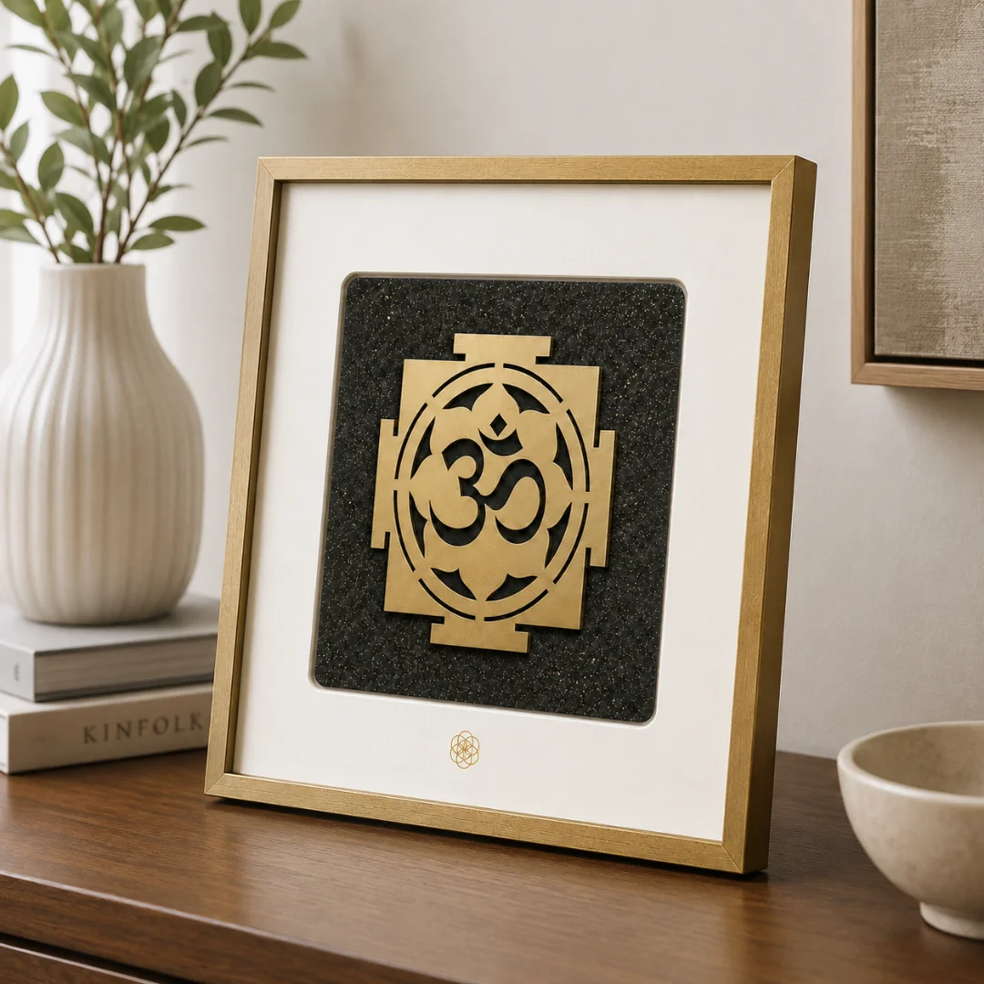 Pyrite Sacred Om– Peace & Abundance