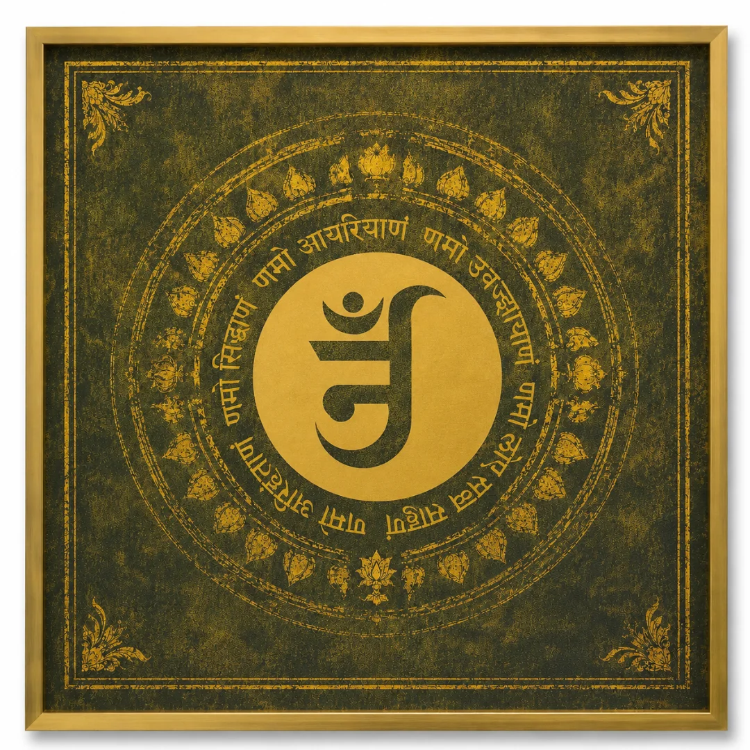 Namokar Mantra – Sacred Jain Prayer Art thumbnail 3